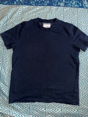 Old Navy Navy Short Sleeve Crew Neck Tee